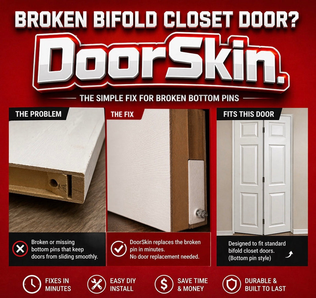How to Fix a Broken Bifold Closet Door: Easiest Method, 10-Minute Fix